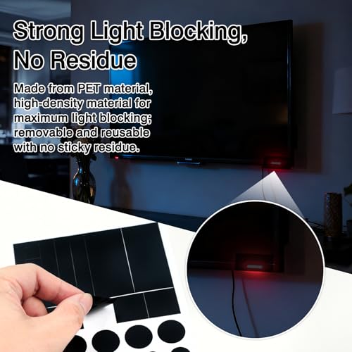 Brvlsoc Restickable Webcam Covers - Black, Multiple Sizes - Privacy Stickers for Laptops, Smartphones, Tablets, Smart TVs, Game Consoles