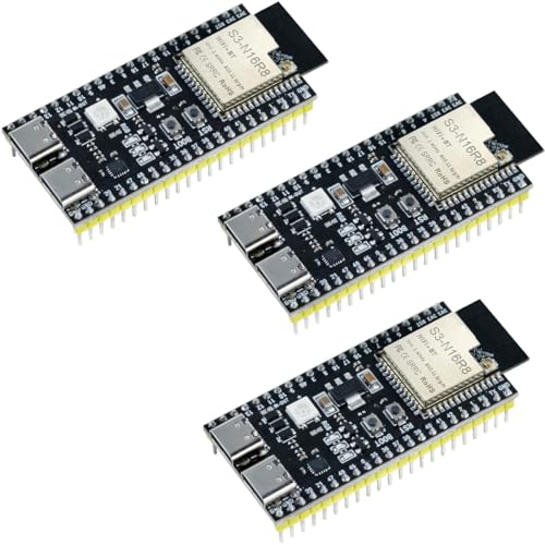 Hosyond ESP32-S3 Development Board N16R8 240MHz 16MB Flash 8MB PSRAM Dual-Mode Wi-Fi Bluetooth