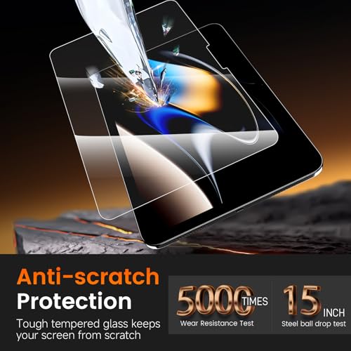 PandaShield 2 Pack Tempered Glass Screen Protector for iPad (A16) 11th/10th Gen 9H Glossy