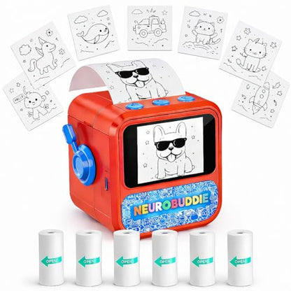 NeuroBuddie 3.46'' x 3.44'' x 2.69'' X17 Monochrome Thermal Printer 203 DPI