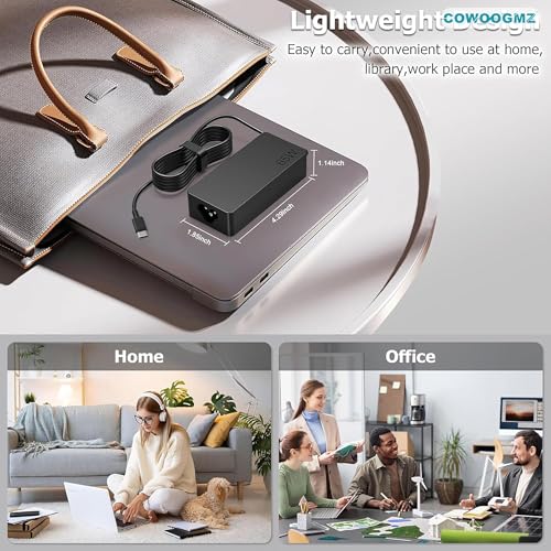 COWOOGMZ 65W SM65CL-01 USB Type C AC Power Adapter