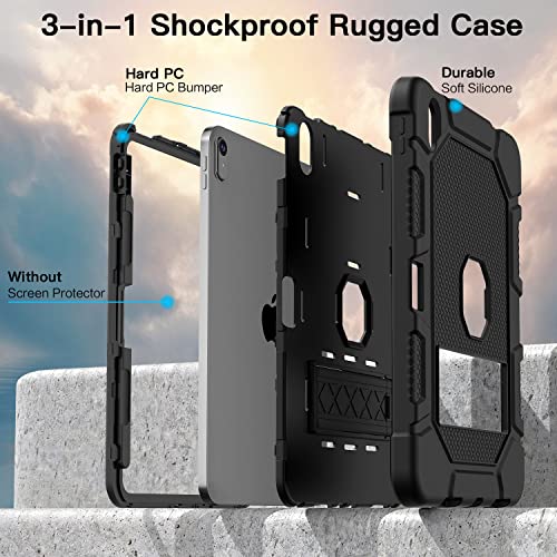 AZZSY 10.9 Inch iPad (A16) 11th Generation 2025 and 10th Generation 2022 Tablet Case, Heavy Duty Polycarbonate and Silicone