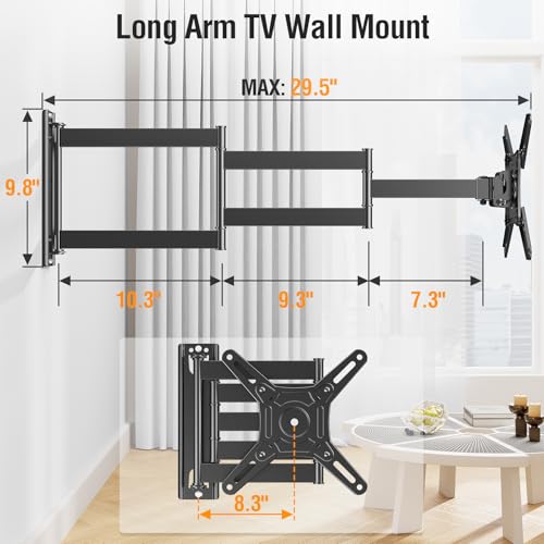 ELIVED 14-42 Inch TV Wall Mount EL-MT-WM-42 Metal Black