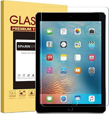 SPARIN 9.7 Inch Tempered Glass Screen Protector for iPad 5th Gen / 6th Gen / iPad Air 2, 9H Hardness, Glossy Surface