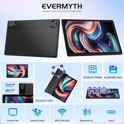 Evermyth 10 Inch Tablet KB1001 1280x800 60Hz IPS Electronics