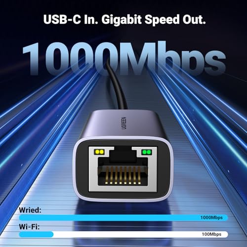 UGREEN USB 3.0 Type-C to RJ45 Ethernet Adapter CM199 1Gbps Ethernet Plug