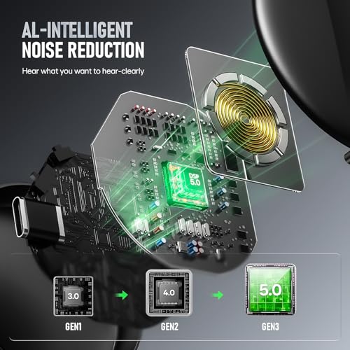 Yigeliter 64GB yshx-0410 USB Voice Recorder 4800 Hours Battery Life Noise Cancellation