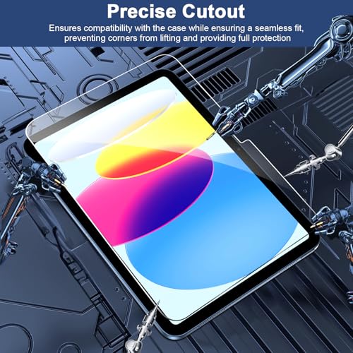 SIBEITU 2 Pack 10.9 Inch Screen Protector for iPad 10th Generation A2696/A2757/A2777