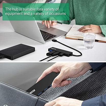 OBERSTER USB Hub 4 Ports USB 3.0 Model HB023 with Plug and Play Feature