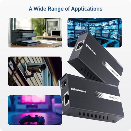 Cable Matters USB Over Ethernet Extender 2 Ports USB 2.0 up to 165ft