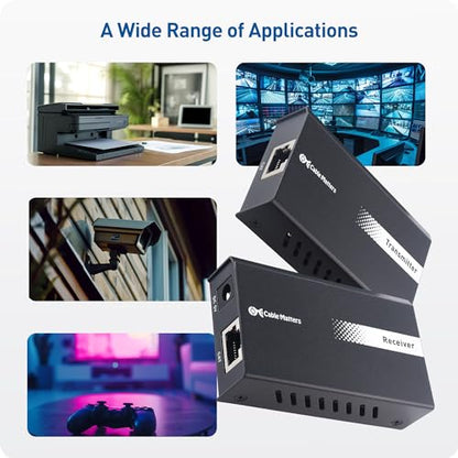 Cable Matters USB Over Ethernet Extender 2 Ports USB 2.0 up to 165ft