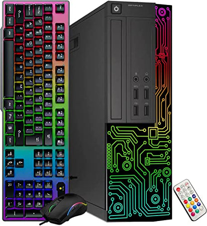 Dell OptiPlex Desktop Computer | Intel Core i5 (3.2GHz) | 16GB DDR3 RAM | 512GB Solid State Drive | 24 Inch LCD Monitor | Windows 11 Pro | Black