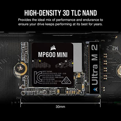 Corsair 2TB CSSD-F2000GBMP600MNR2 M.2 2230 NVMe SSD – 7000MB/s Read – 6200MB/s Write – Solid State Drive – Black
