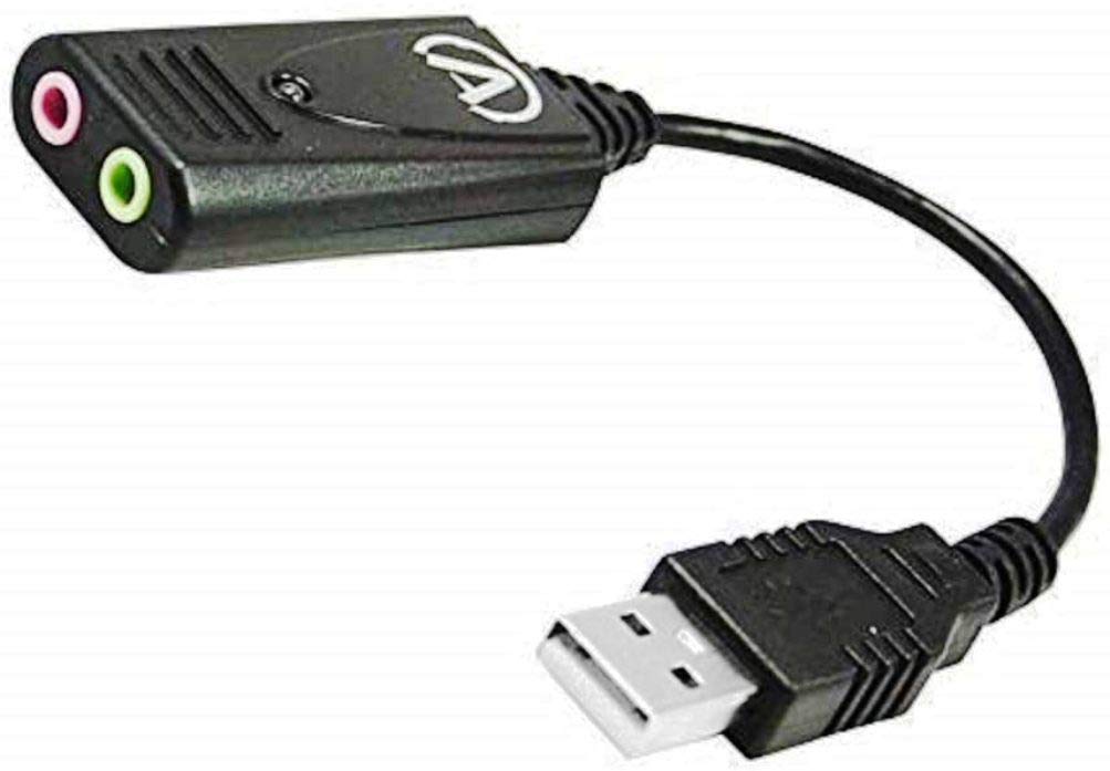 Andrea Electronics C1-1021450-1 USB External Sound Card USB 2.0 Stereo