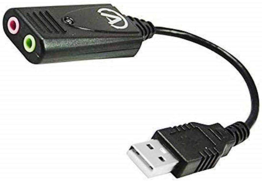Andrea Electronics C1-1021450-1 USB External Sound Card USB 2.0 Stereo
