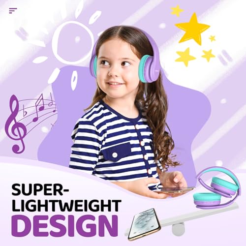 JoySpark Lightweight Bluetooth Headphones T5 Over-Ear 40mm 60 Hours Playtime Wireless