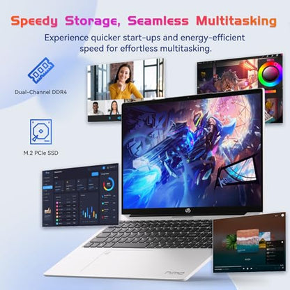 NIMO 17.3" FHD Laptop, Intel Core i3-1215U, 16GB RAM, 512GB SSD, Windows 11, HDMI, USB-C, Bluetooth 5.2, 1080p