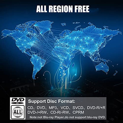 Ceihoit Compact Multi-Format DVD Player DVP-508 1920x1080