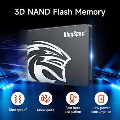 KingSpec 512GB Solid State Drive 2.5" SATA III 540MB/s Read Speed