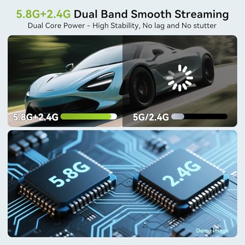 TJCXELE Wireless HDMI Transmitter and Receiver TJUS-EX754 4K 60Hz HDMI Extender