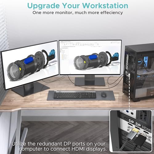 WARRKY 6 Feet WARRKY-AV-DH11 4K 30Hz DisplayPort to HDMI Cable