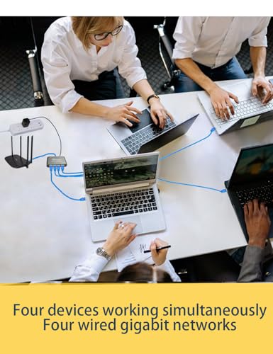 WinRaybot Ethernet Splitter 1 to 4 Ethernet 1000Mbps Hub