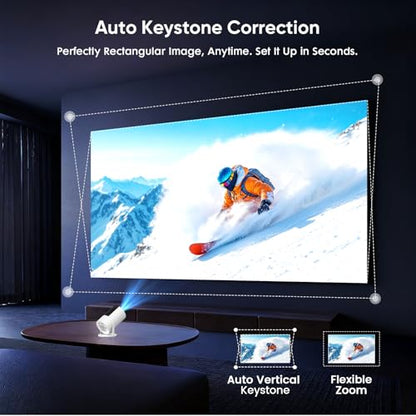 YINCODI Portable Projector X5-ATV 1920x1080 60Hz LCD Projector