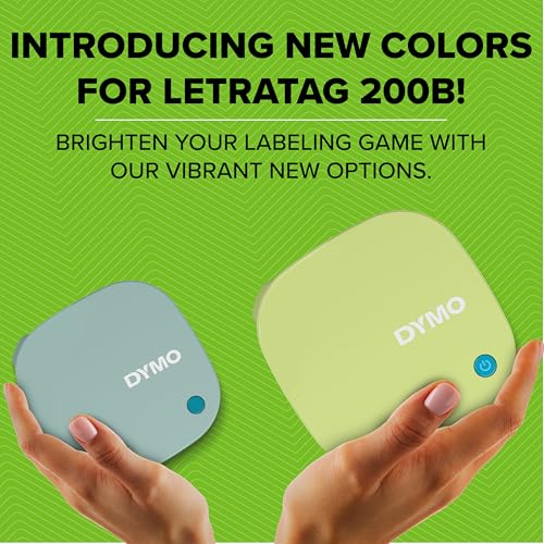 DYMO LetraTag 200B Thermal Label Printer, Monochrome Print, Bluetooth Connectivity, 160 x 160 Resolution