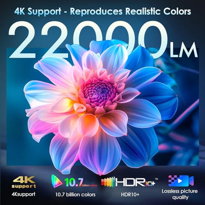 OWNKNEW 1080P GC357 22000 Lumen LED Projector