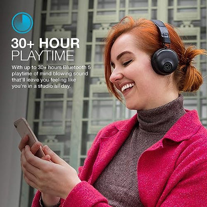 JLab Studio Wireless HBASTUDIORBLK4 On-Ear Headphones Bluetooth 5 Connectivity 30 Hours Playtime