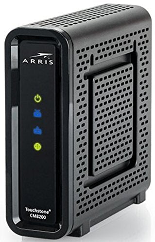 Arris Touchstone CM8200A DOCSIS 3.1 Cable Modem Ethernet Connectivity, 3 Ports, Maximum Data Rates 32 Mbps Downstream, 8 Mbps Upstream (Black)