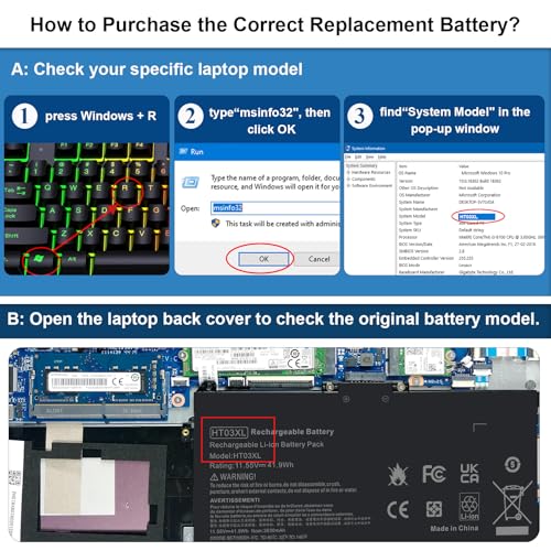 Fancy Buying HT03XL 11.55V 41.9WH Lithium Polymer Laptop Battery