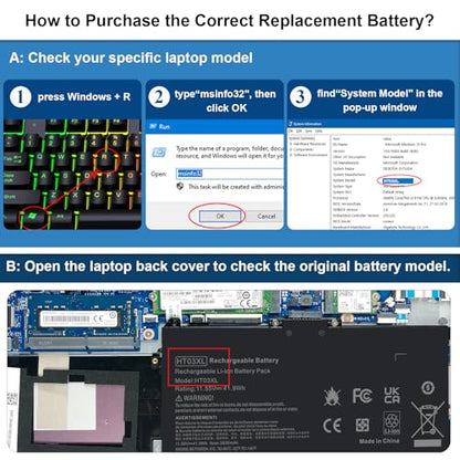 Fancy Buying HT03XL 11.55V 41.9WH Lithium Polymer Laptop Battery