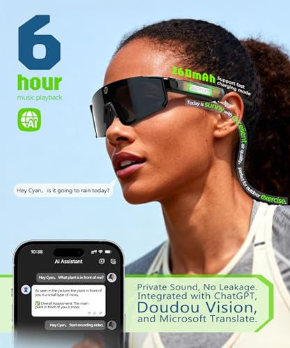 GLOSSIA GLV06-1 1280x720 Digital Wearable Computer Smart Glasses