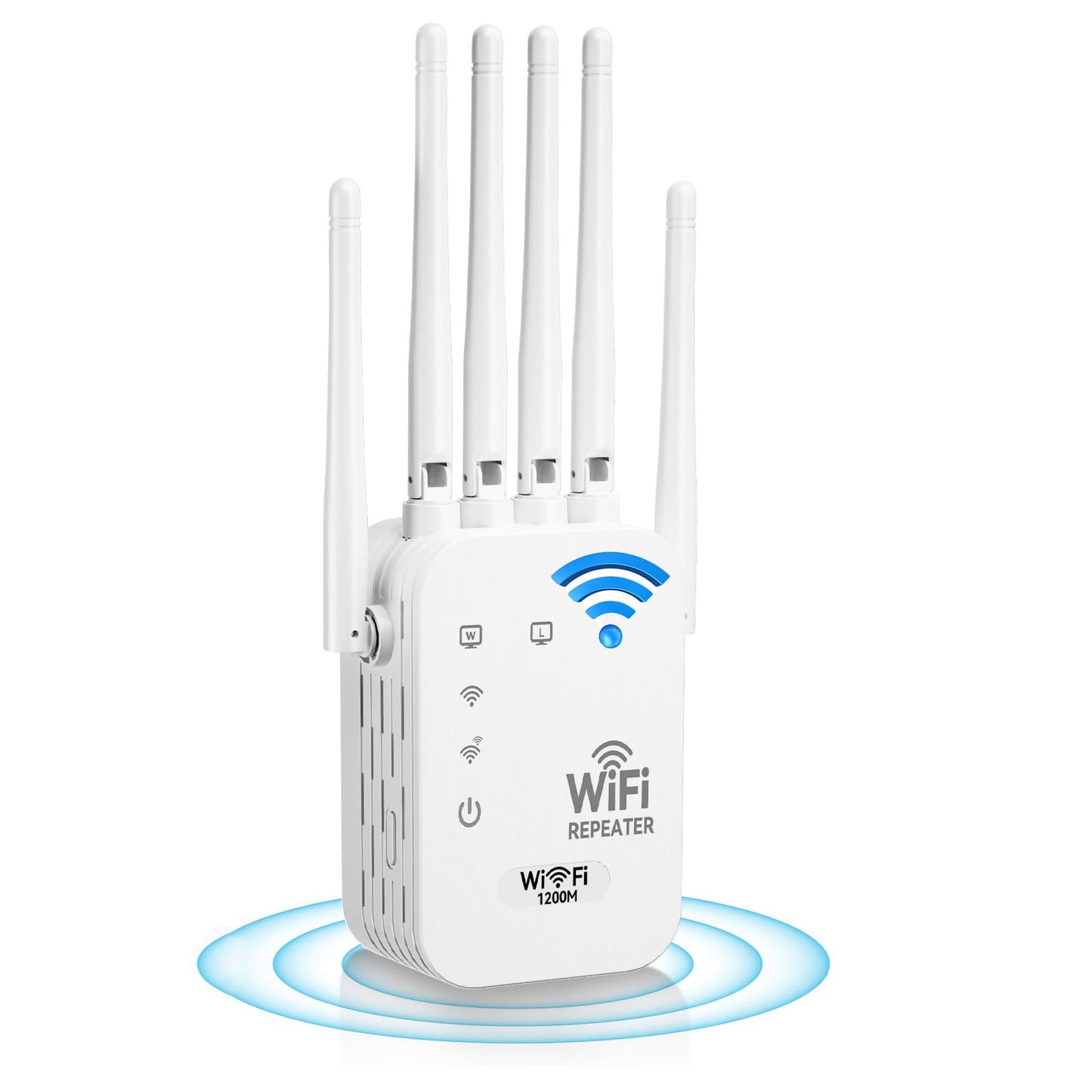WERCHTAY WiFi Extender 2026 2.4GHz 12800ft Compatible Devices: Smartphones, Tablets, Printers