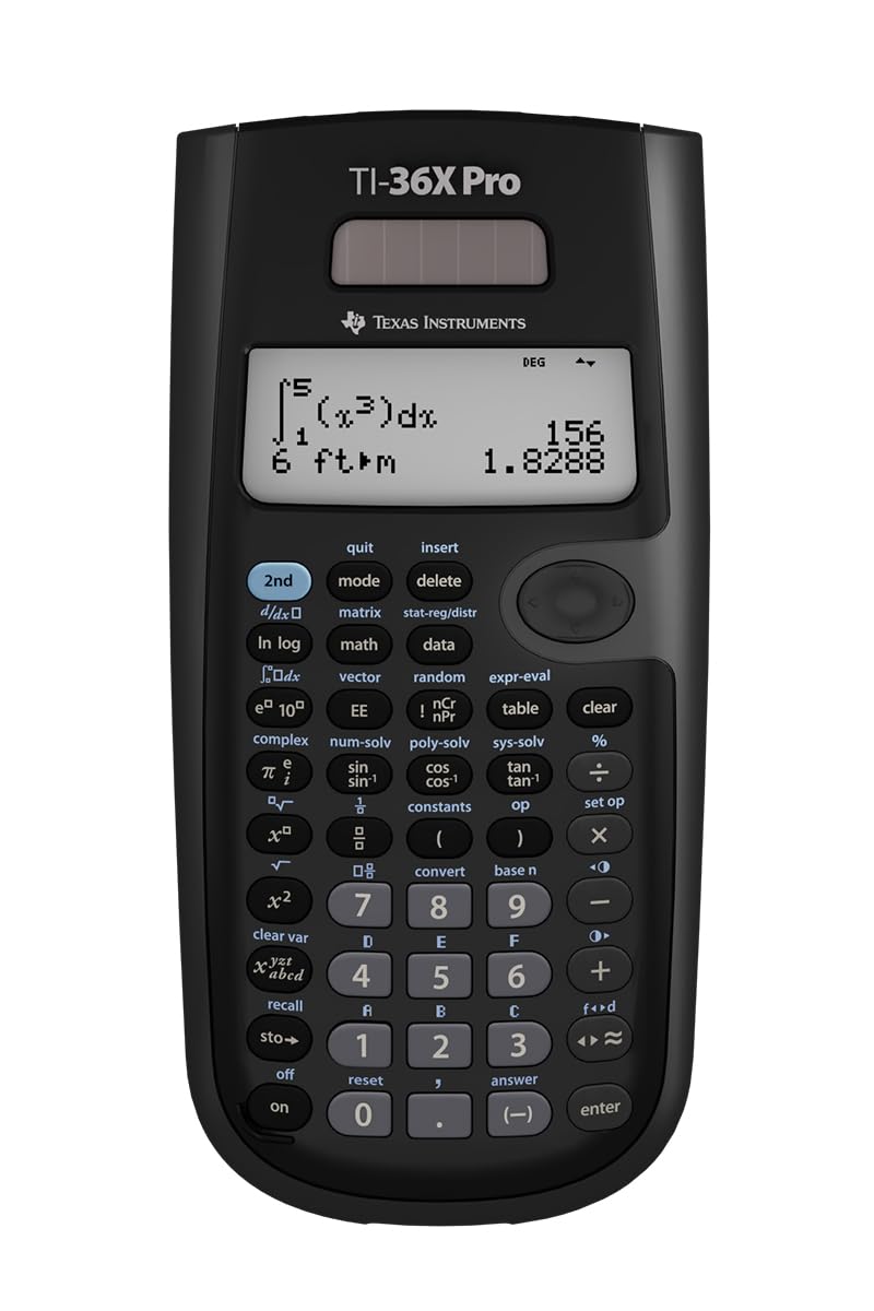 Texas Instruments TI-30X Engineering/Scientific Calculator | 2.62" LCD Screen | Battery Powered | Model 36PRO/TBL/1L1