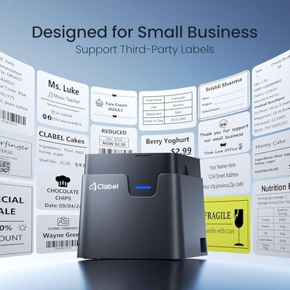 CLABEL 8" x 2.5" x 2" CT221D 300 dpi Bluetooth Thermal Label Printer