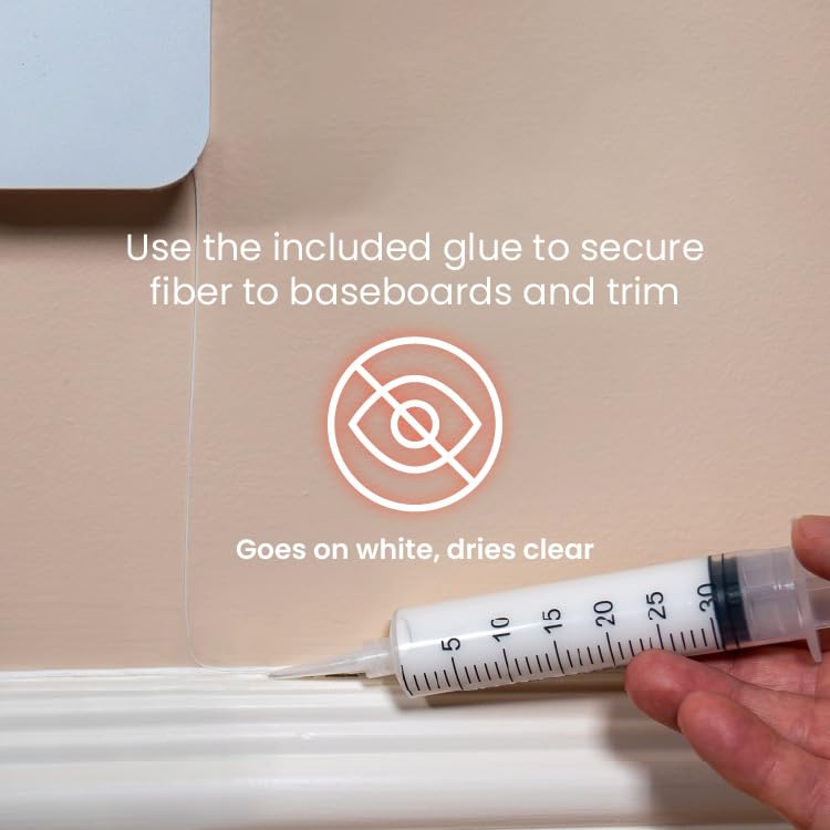InvisiLight Home Fiber Kit with Media Converters - Model NVSLGHTRSI-D-SCUSCU-1-NAM-W600-40M MEDIA - Indoor - Wired Connection - 40M Fiber Length