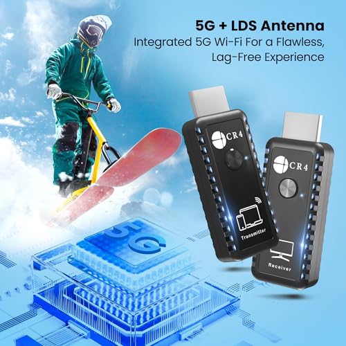 CR4 1080P 60Hz HDMI Transmitter and Receiver with USB-C and Dual Band Wireless Technology