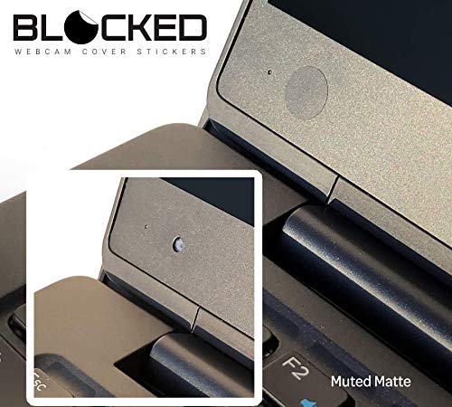 BLOCKED 57 Black Blocked101 Webcam Cover Stickers | 6 x 4 x 0.03 inches | Vinyl | Water Resistant