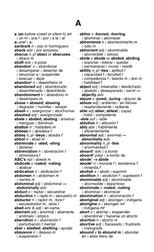 Merriam-Webster 672 Pages Bilingual Dictionary English-Spanish ISBN 978-0877792994