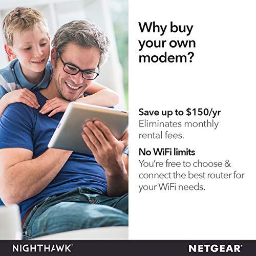 NETGEAR 1.33 lb CM1150V DOCSIS 3.1 Modem for Xfinity Internet & Voice, 800 Mbps, 4 x 1G Ports