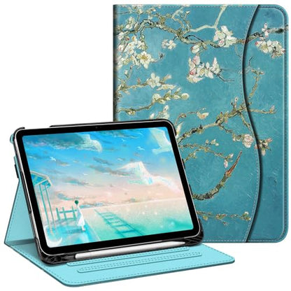 FINTIE Case for iPad 10.9 Inch 2022 and 11 Inch 2025, Hard Shell, Faux Leather, Microfiber, Adjustable Viewing Angles