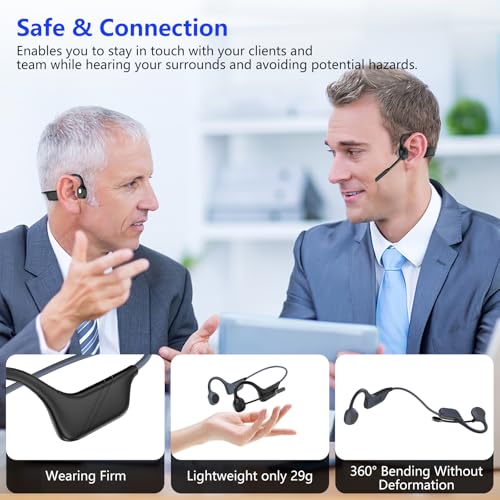 Hostena DG10 Open Ear Bluetooth Headphones Bone Conduction Noise Cancellation