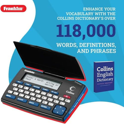 Franklin 5.55" x 8.07" DMQ-221 LCD Standard Function Electronic Dictionary