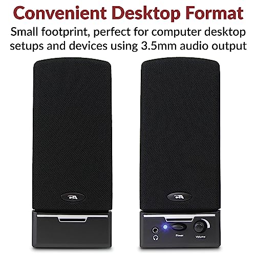 Cyber Acoustics 2.0 CA-2014 4W Speaker System Plastic Dual Speaker Design