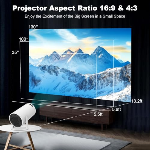 ENUOSUMA Mini Projector HY300 Pro 1280x720 160 Lumen LCD Portable Projector