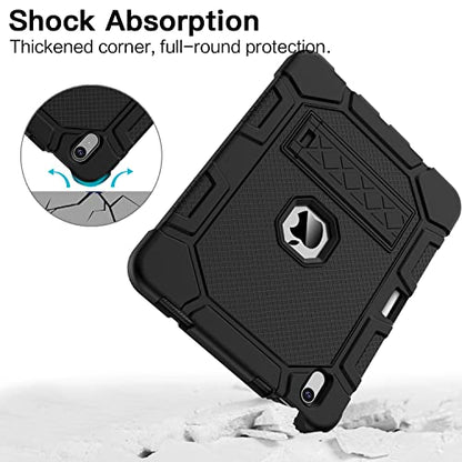 AZZSY 10.9 Inch iPad (A16) 11th Generation 2025 and 10th Generation 2022 Tablet Case, Heavy Duty Polycarbonate and Silicone