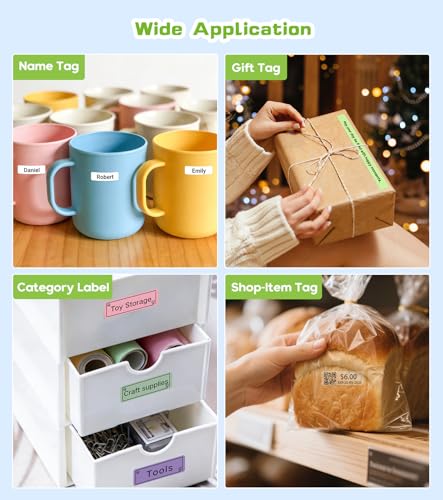 ORGBRO 0.6" x 1.57" X1 203 DPI Portable Label Maker