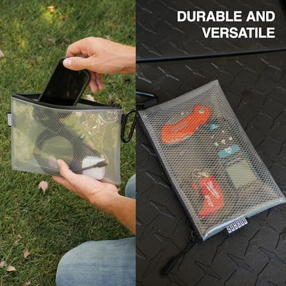 GOBAGS Multi-Size GBAirMulti-4 Clear Zipper Pouch 4 Count